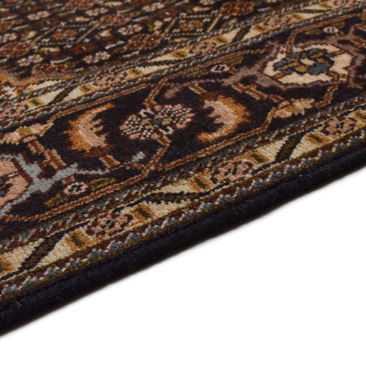 Alfombra Persa - Tabriz - Real - 205 x 146 cm - marrón oscuro