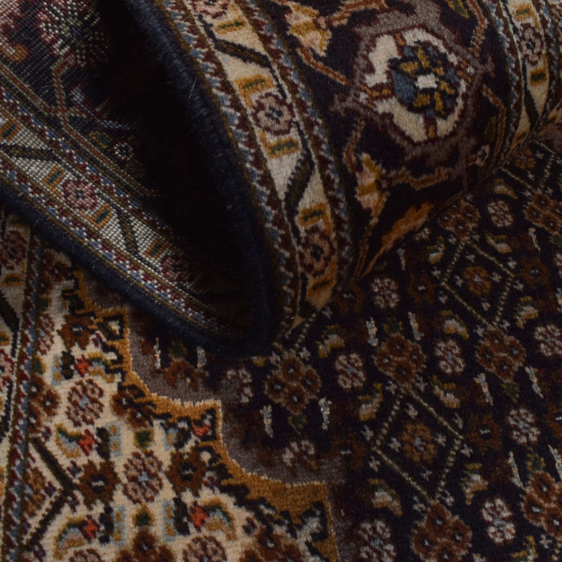 Alfombra Persa - Tabriz - Real - 205 x 146 cm - marrón oscuro