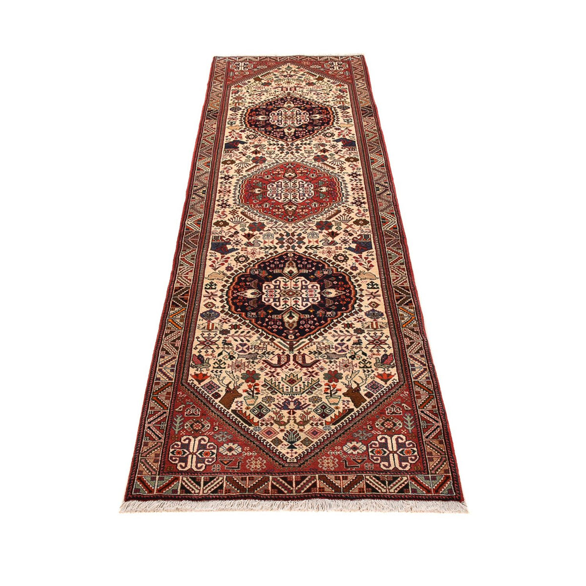 Alfombra de pasillo Alfombra persa - Nómada - 290 x 79 cm - crema