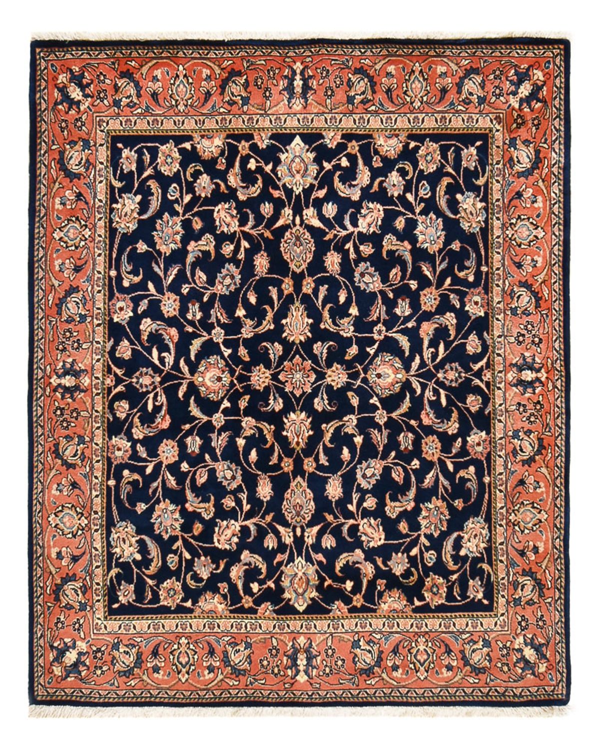Alfombra persa - Clásica - 170 x 136 cm - azul oscuro