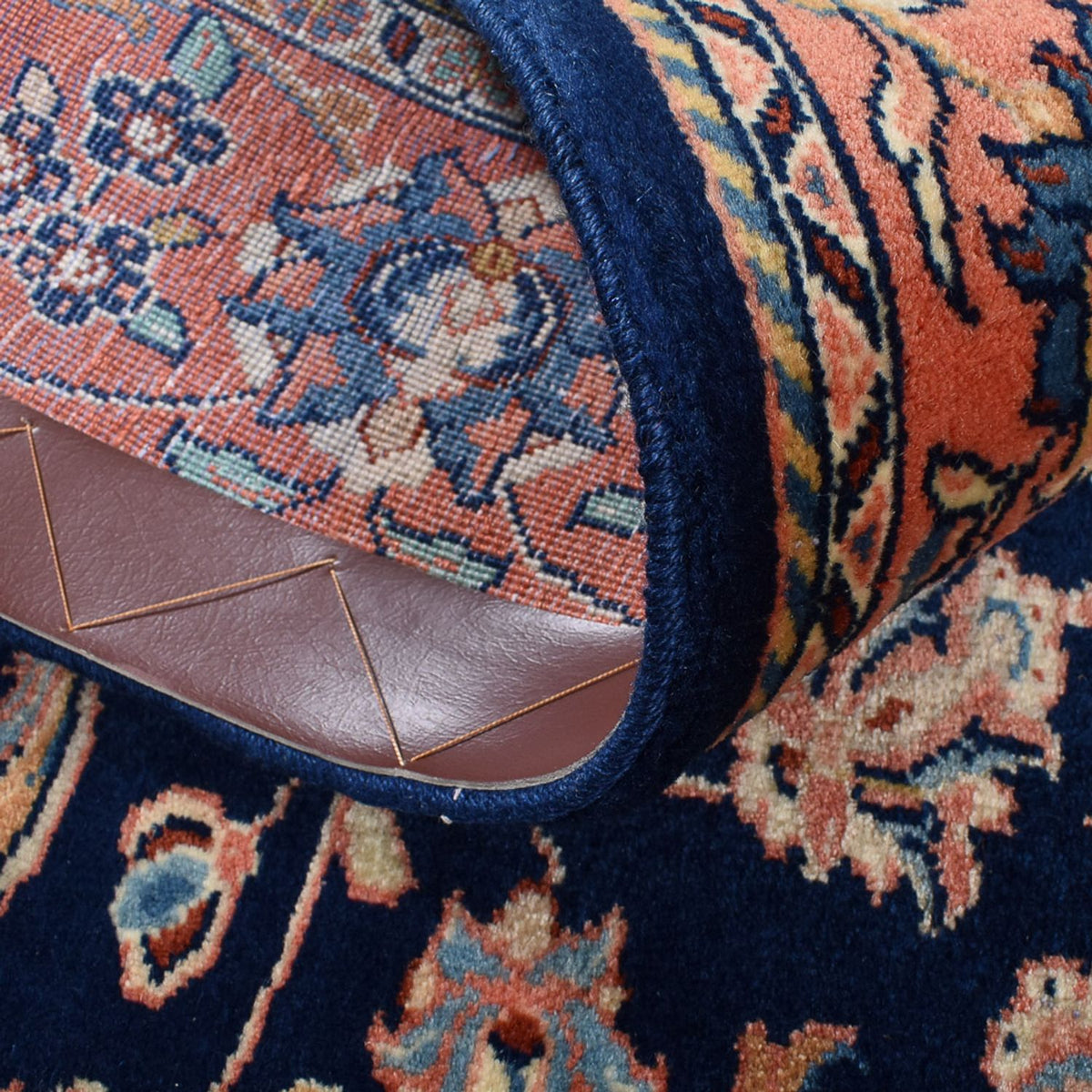 Alfombra persa - Clásica - 170 x 136 cm - azul oscuro