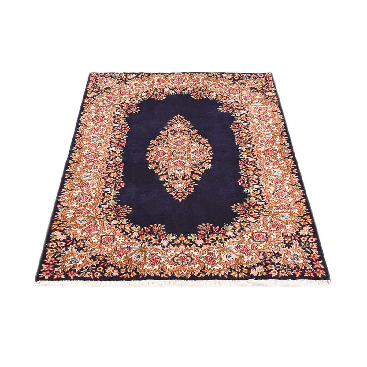 Alfombra persa - Real - 158 x 115 cm - azul oscuro