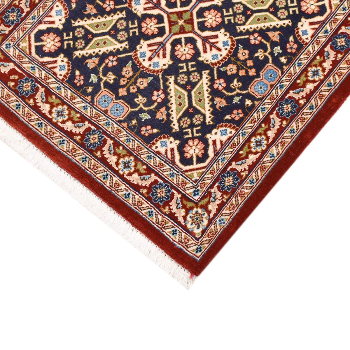 Alfombra de pasillo Alfombra Persa - Ghom - Royal - 191 x 53 cm - beige oscuro