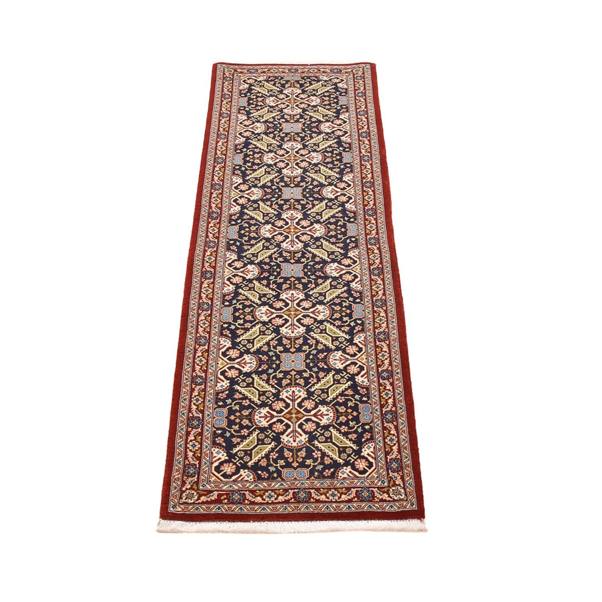 Alfombra de pasillo Alfombra Persa - Ghom - Royal - 191 x 53 cm - beige oscuro
