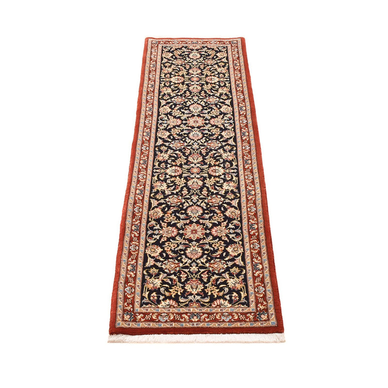 Alfombra de pasillo Alfombra Persa - Ghom - Royal - 201 x 54 cm - beige oscuro