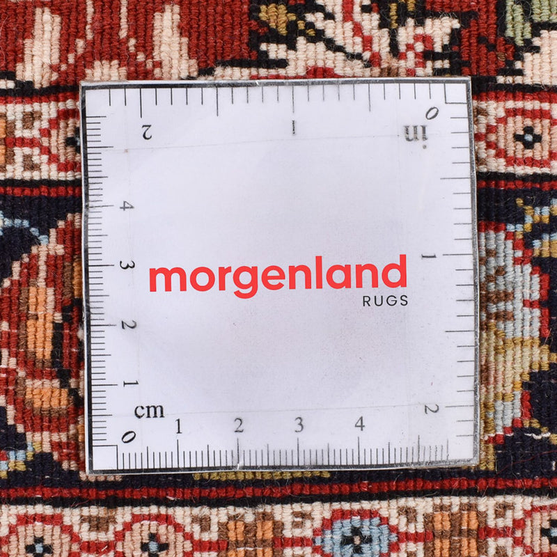 Alfombra de pasillo Alfombra Persa - Ghom - Royal - 297 x 63 cm - rojo claro