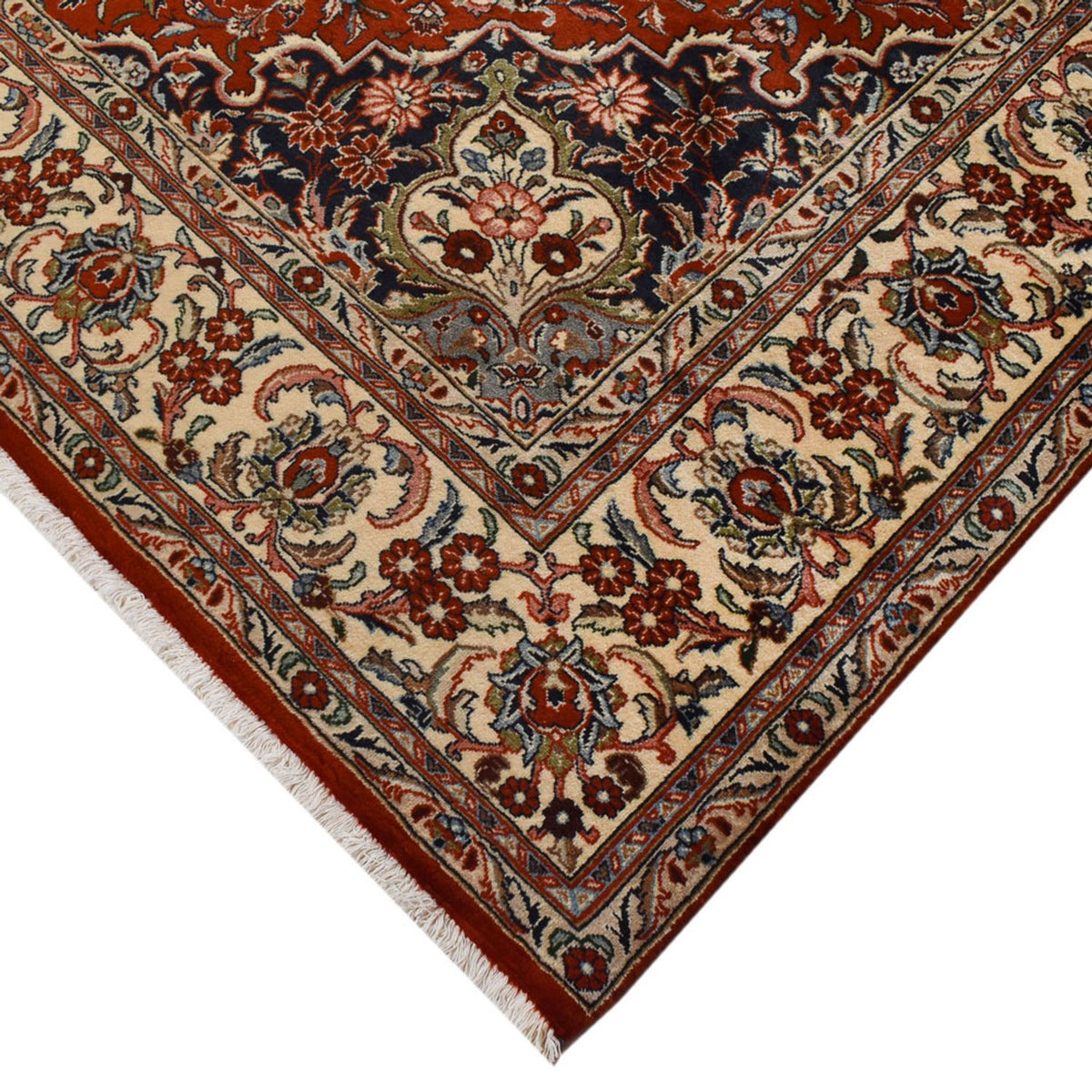 Alfombra persa - Real - 297 x 201 cm - rojo oscuro