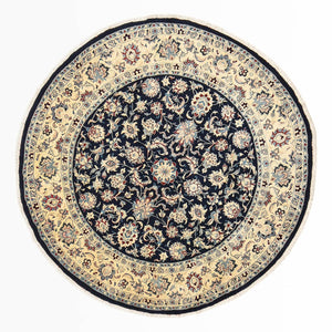 Alfombra persa - Clásica - 240 x 240 cm - azul oscuro