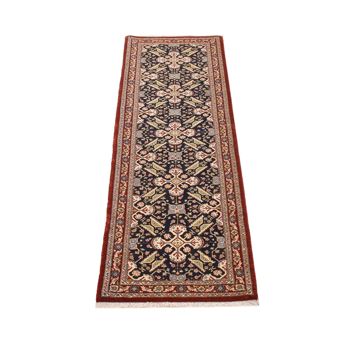 Alfombra de pasillo Alfombra Persa - Ghom - Royal - 192 x 54 cm - beige oscuro