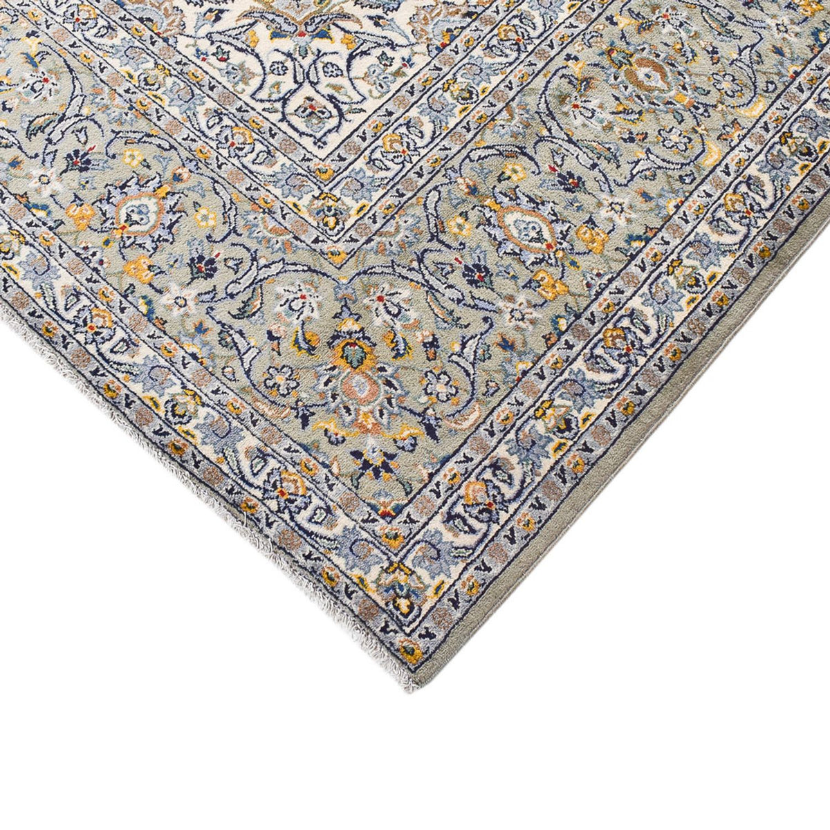 Alfombra persa - Keshan - Real - 350 x 285 cm - gris