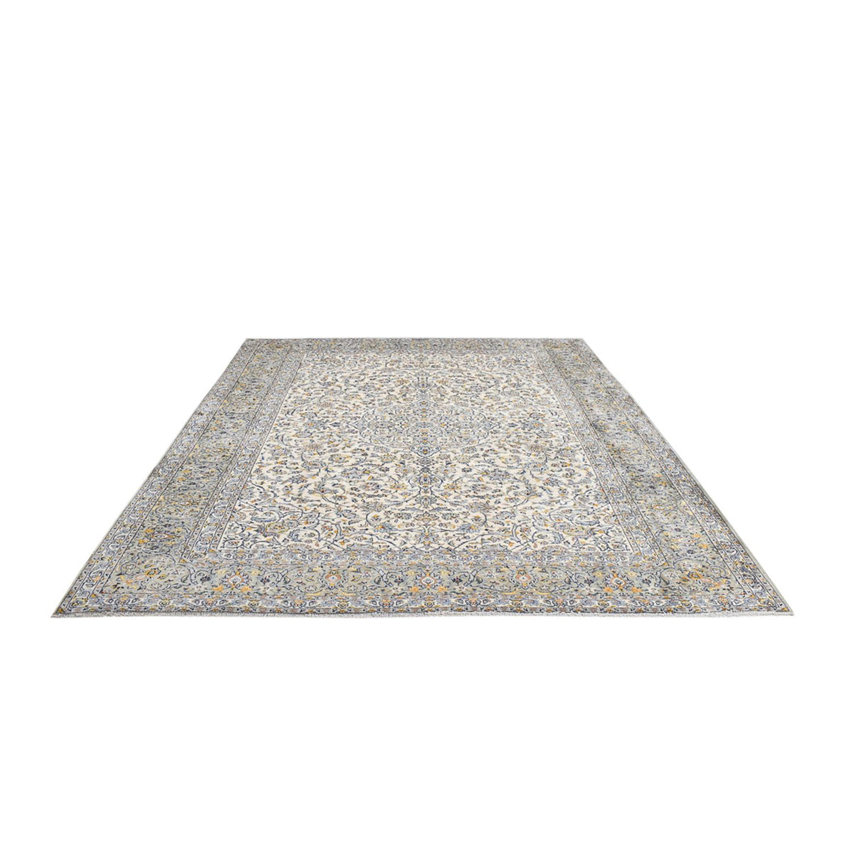 Alfombra persa - Keshan - Real - 350 x 285 cm - gris