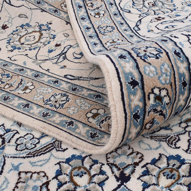 Alfombra persa - Nain - 403 x 300 cm - azul oscuro
