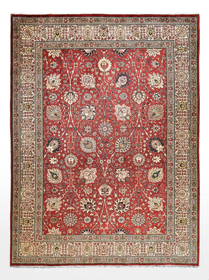 Alfombra Persa - Tabriz - Real - 390 x 292 cm - rojo