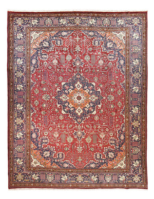 Alfombra Persa - Tabriz - Real - 402 x 308 cm - rojo