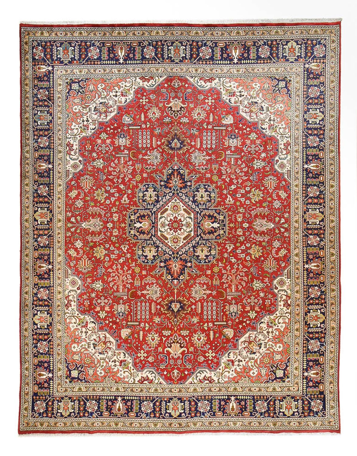 Alfombra Persa - Tabriz - Real - 382 x 300 cm - rojo