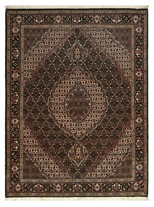Alfombra Persa - Tabriz - Real - 200 x 153 cm - marrón oscuro