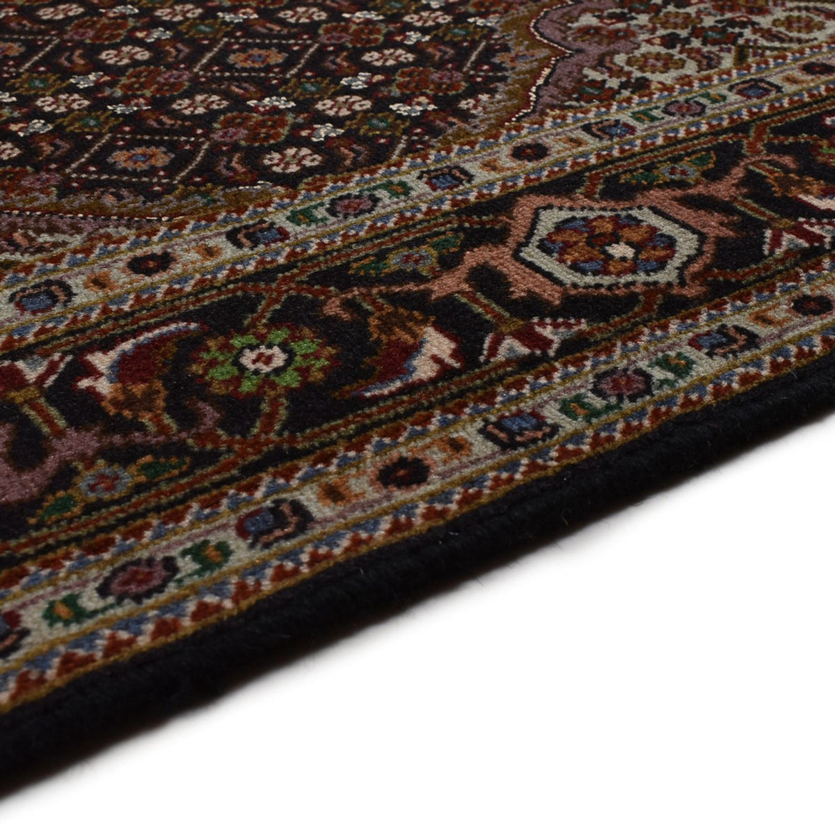 Alfombra Persa - Tabriz - Real - 204 x 152 cm - marrón oscuro