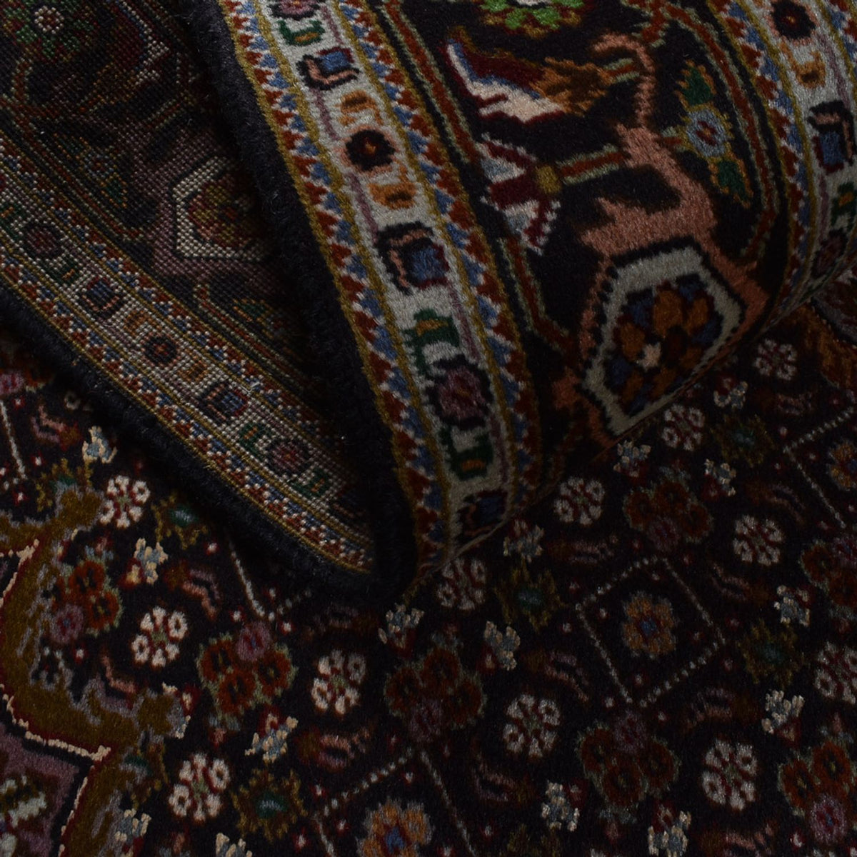 Alfombra Persa - Tabriz - Real - 204 x 152 cm - marrón oscuro