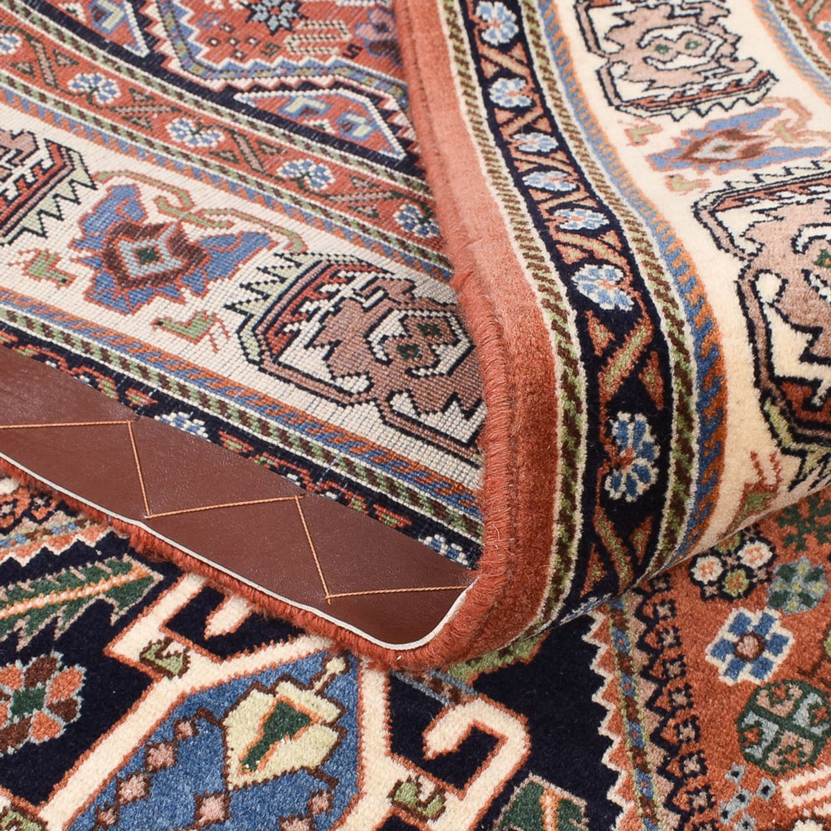 Alfombra Gabbeh - Persa Kashkuli - 212 x 139 cm - óxido