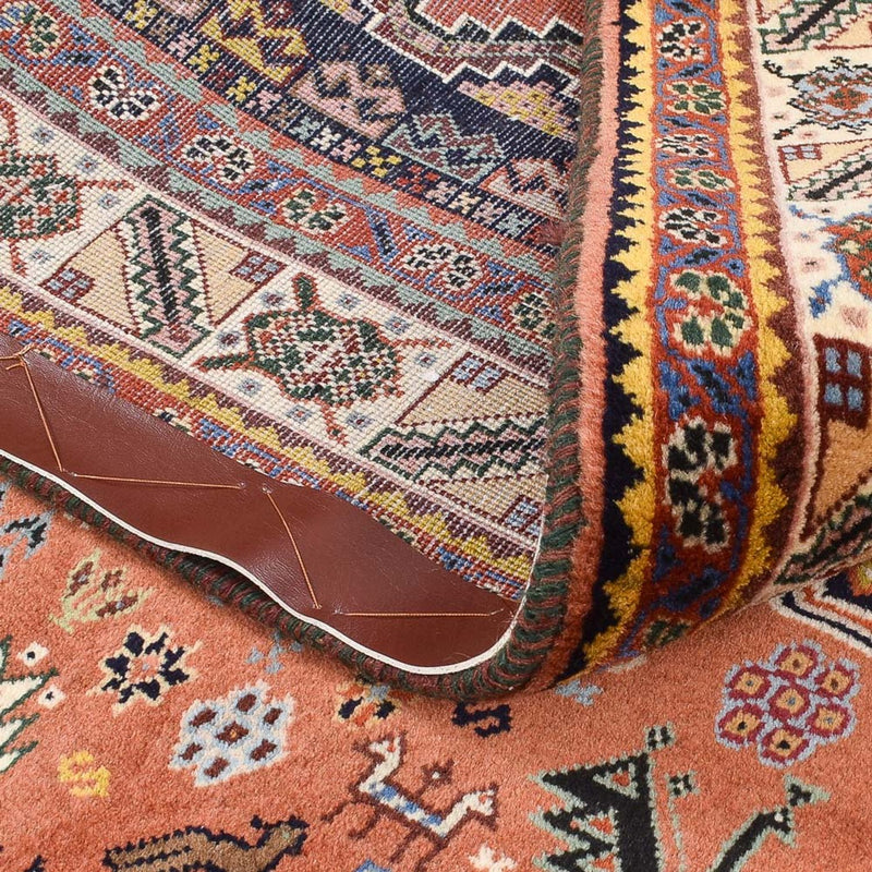 Alfombra Gabbeh - Persa Kashkuli - 202 x 152 cm - rojo claro