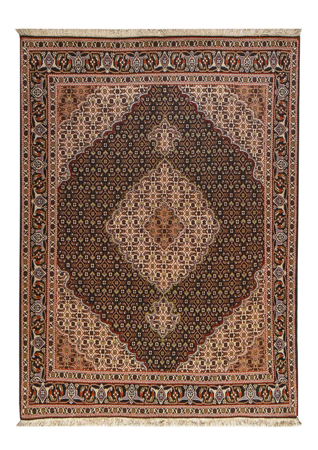 Alfombra Persa - Tabriz - Real - 207 x 148 cm - marrón