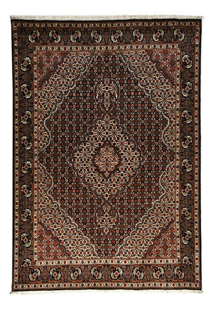Alfombra Persa - Tabriz - Real - 200 x 152 cm - marrón oscuro