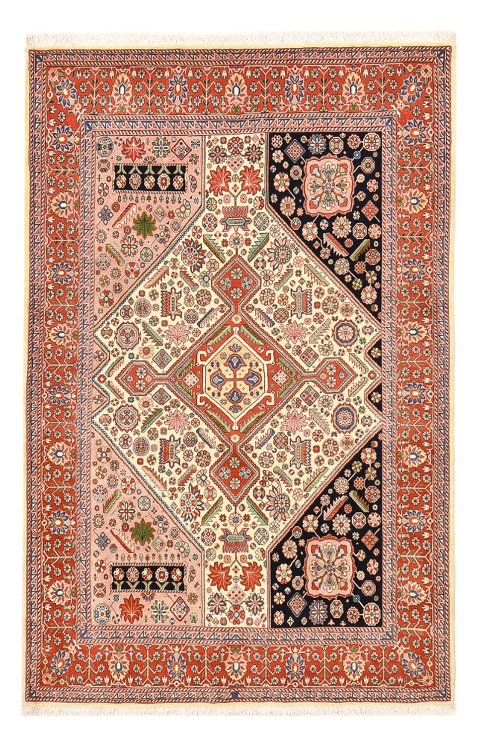 Alfombra Gabbeh - Persa Kashkuli - 211 x 143 cm - multicolor