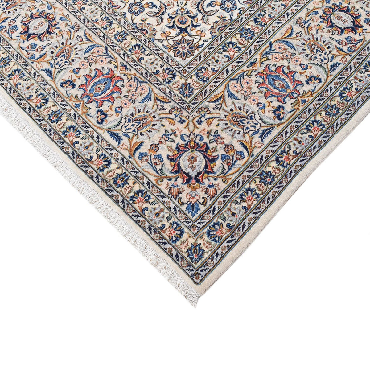 Alfombra persa - Keshan - Real - 355 x 247 cm - gris