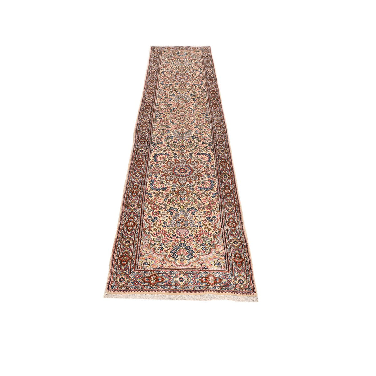 Alfombra de pasillo Alfombra persa - Real - 385 x 75 cm - beige oscuro