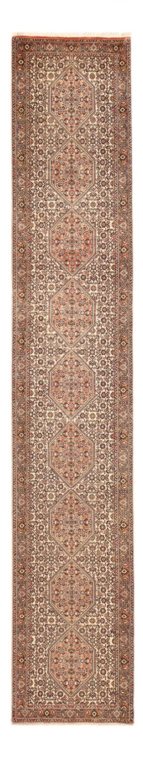 Alfombra de pasillo Alfombra persa - Bidjar - 400 x 72 cm - beige oscuro