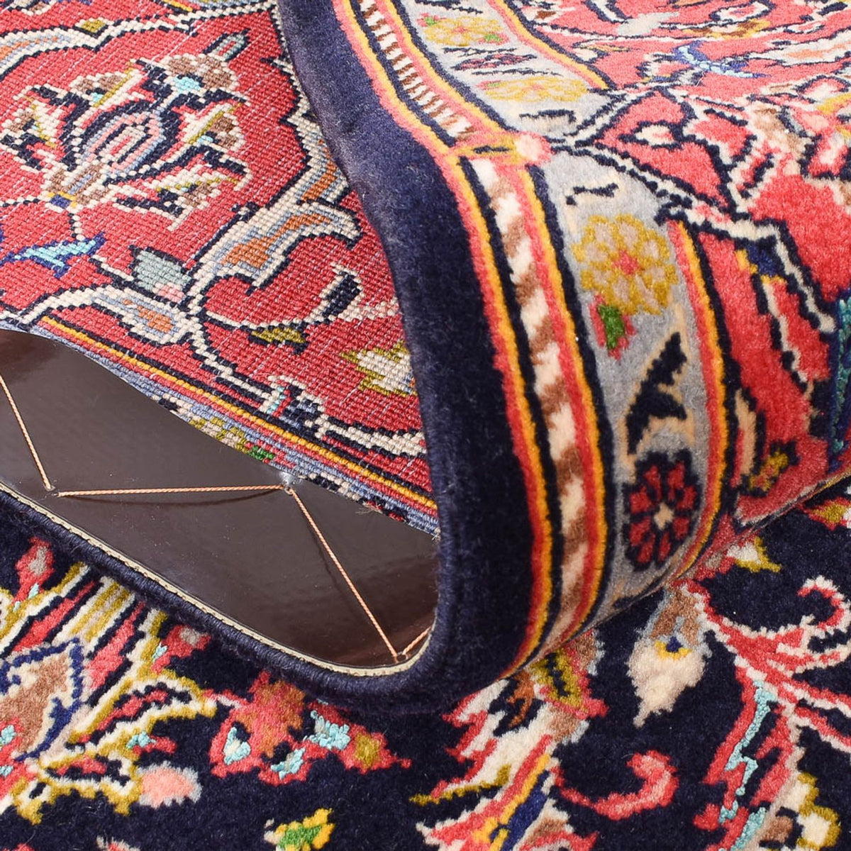 Alfombra persa - Keshan - 170 x 117 cm - rojo