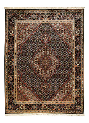 Alfombra Persa - Tabriz - Real - 202 x 150 cm - azul oscuro