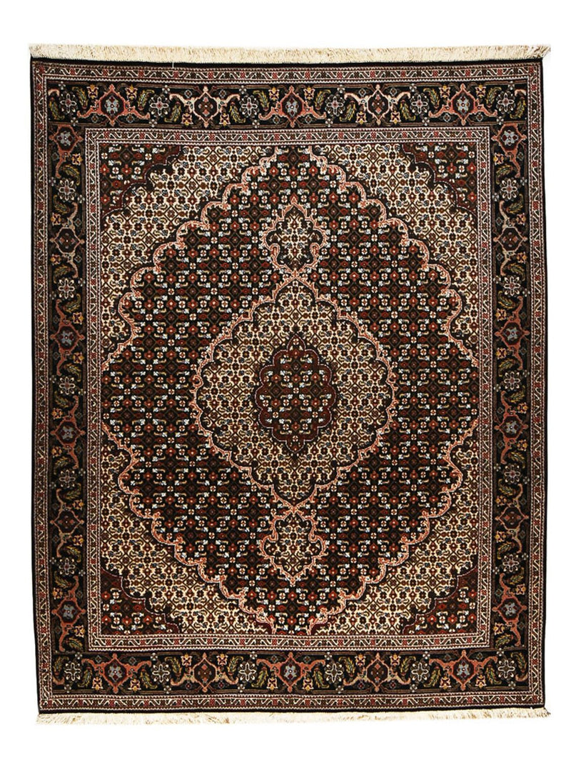Alfombra Persa - Tabriz - Real - 200 x 151 cm - marrón oscuro