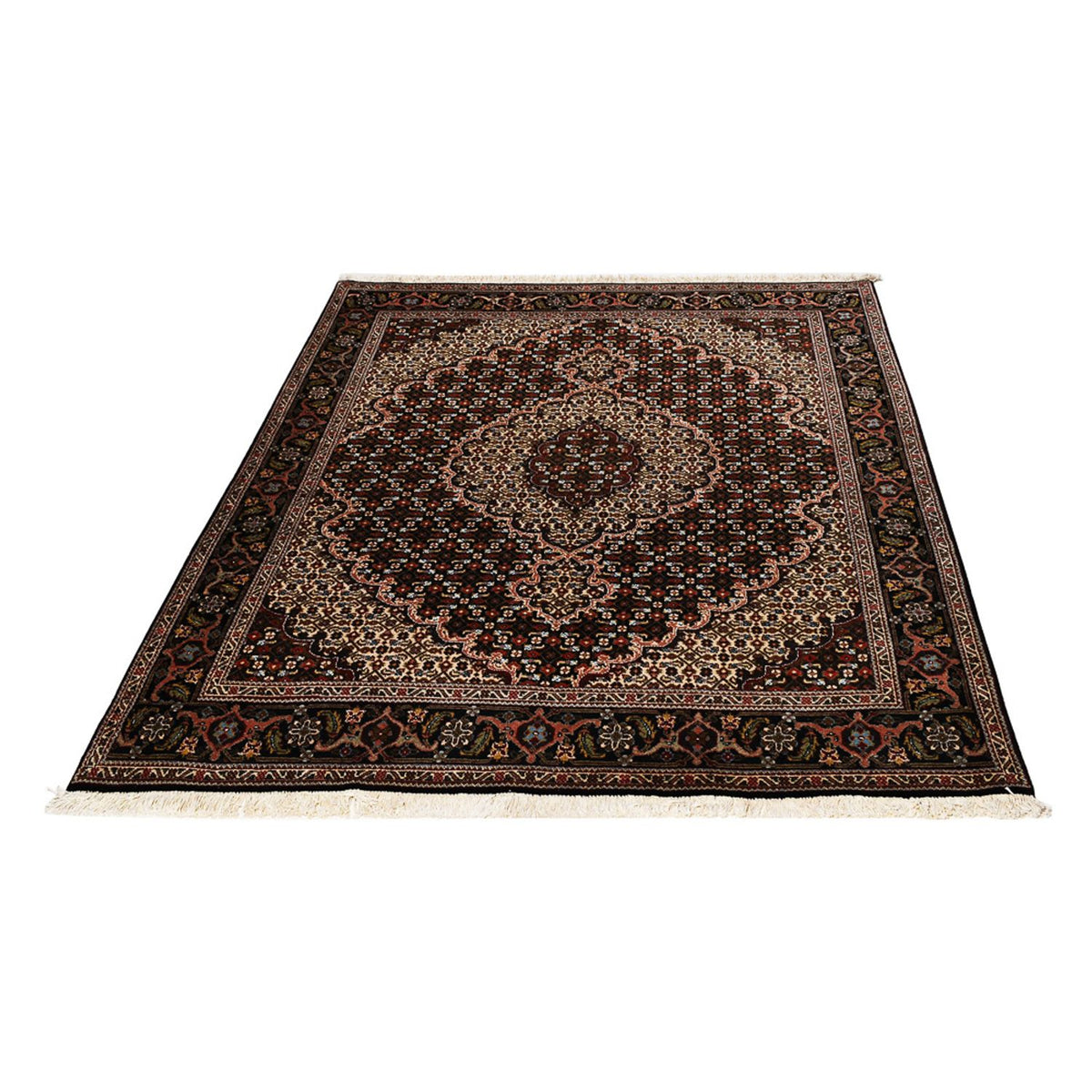 Alfombra Persa - Tabriz - Real - 200 x 151 cm - marrón oscuro