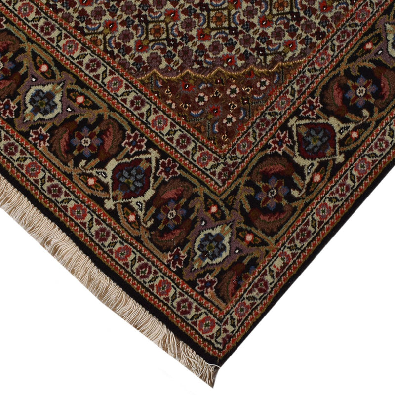 Alfombra Persa - Tabriz - Real - 195 x 150 cm - marrón oscuro