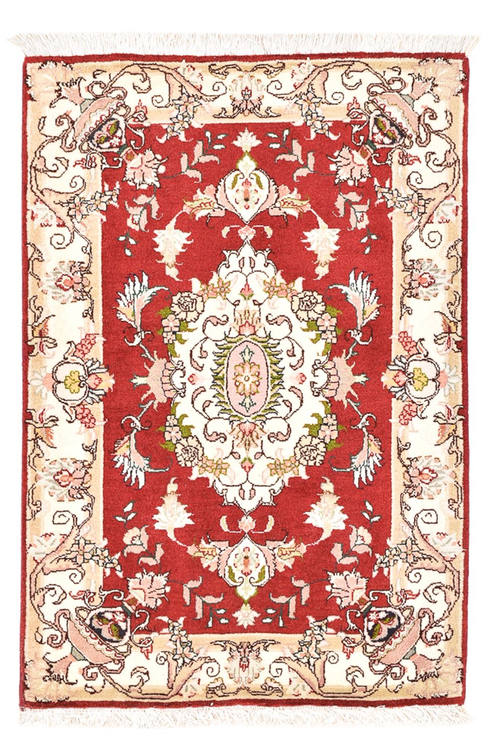 Alfombra Persa - Tabriz - Real - 90 x 60 cm - rojo