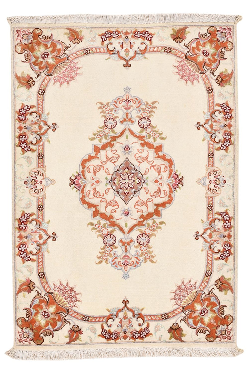 Alfombra Persa - Tabriz - Real - 90 x 60 cm - crema