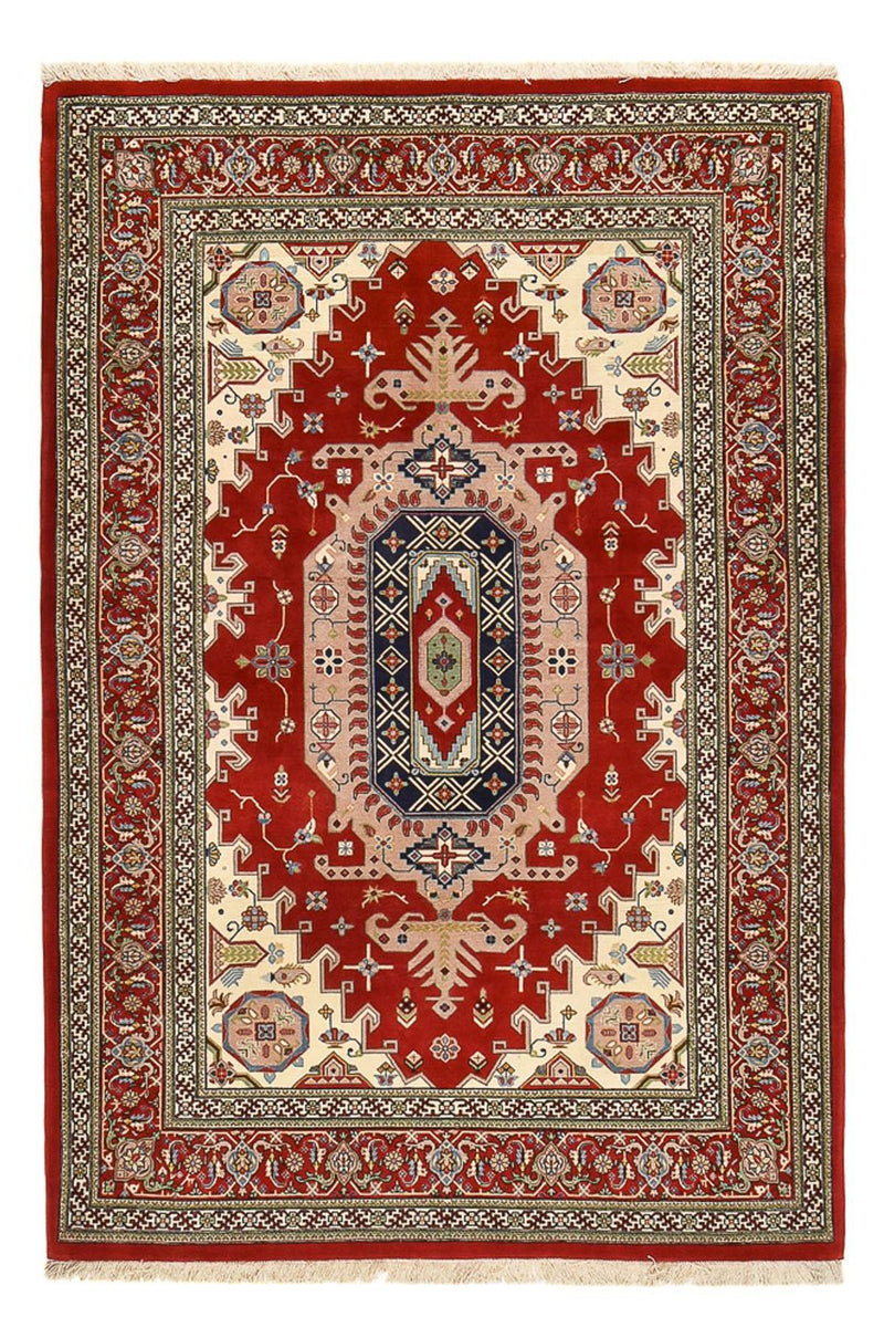 Alfombra Persa - Ghom - Royal - 204 x 132 cm - rojo