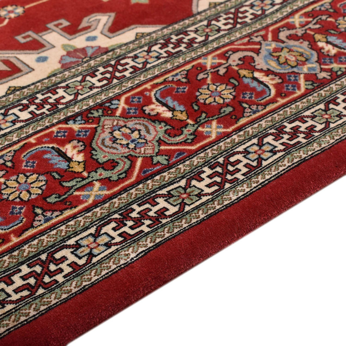 Alfombra Persa - Ghom - Royal - 204 x 132 cm - rojo