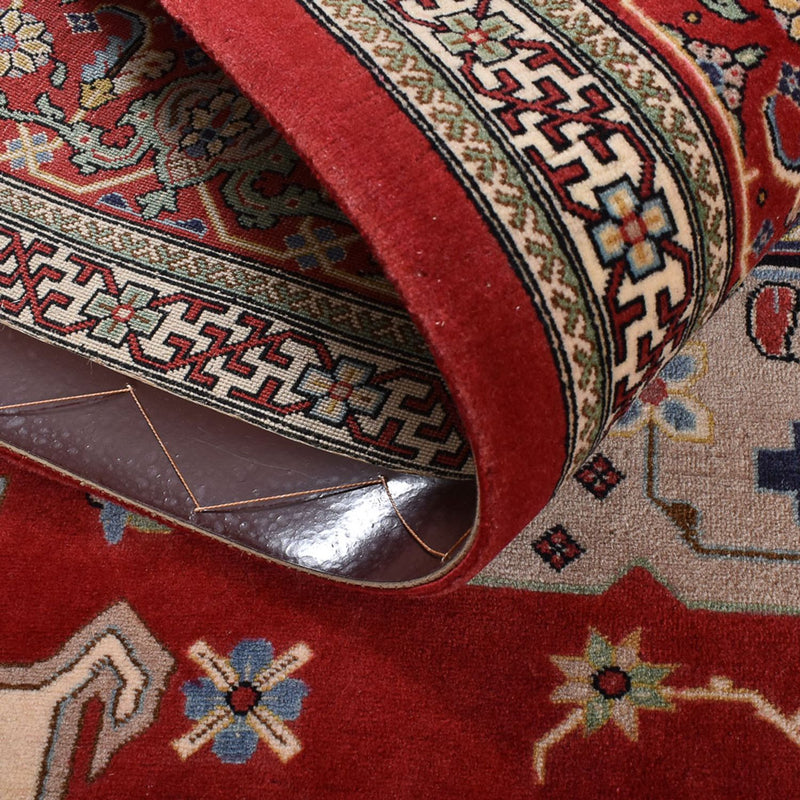 Alfombra Persa - Ghom - Royal - 204 x 132 cm - rojo