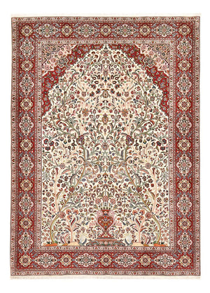 Alfombra Persa - Tabriz - Real - 250 x 178 cm - crema