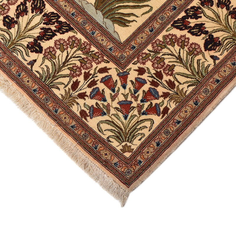 Alfombra Persa - Ghom - Royal - 202 x 136 cm - beige claro
