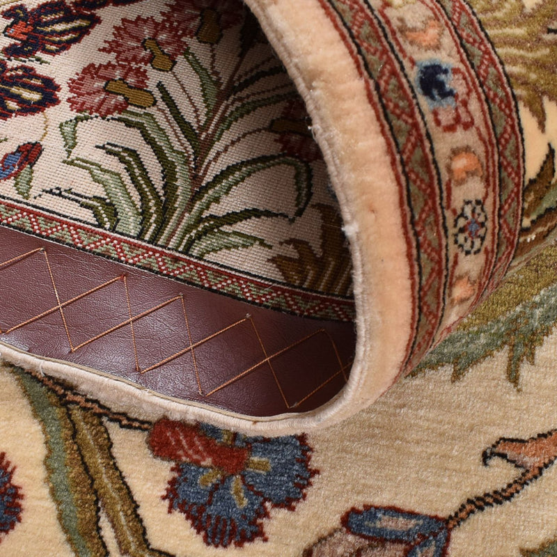 Alfombra Persa - Ghom - Royal - 202 x 136 cm - beige claro