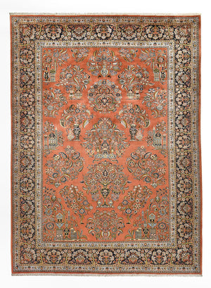 Alfombra persa - Real - Real - 410 x 303 cm - rojo