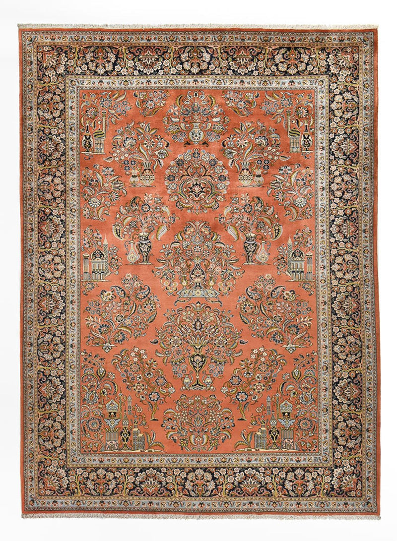 Alfombra persa - Real - Real - 410 x 303 cm - rojo