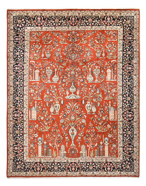 Alfombra persa - Real - Real - 395 x 304 cm - rojo
