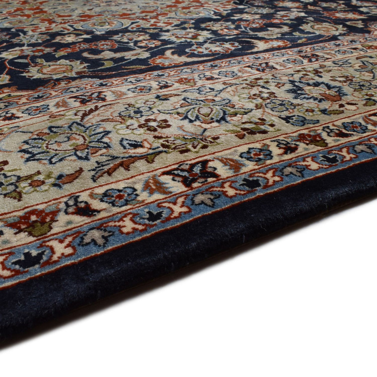 Alfombra persa - Real - Real - 295 x 192 cm - azul oscuro