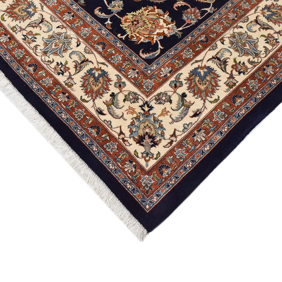 Alfombra persa - Clásica - Real - 340 x 245 cm - azul oscuro