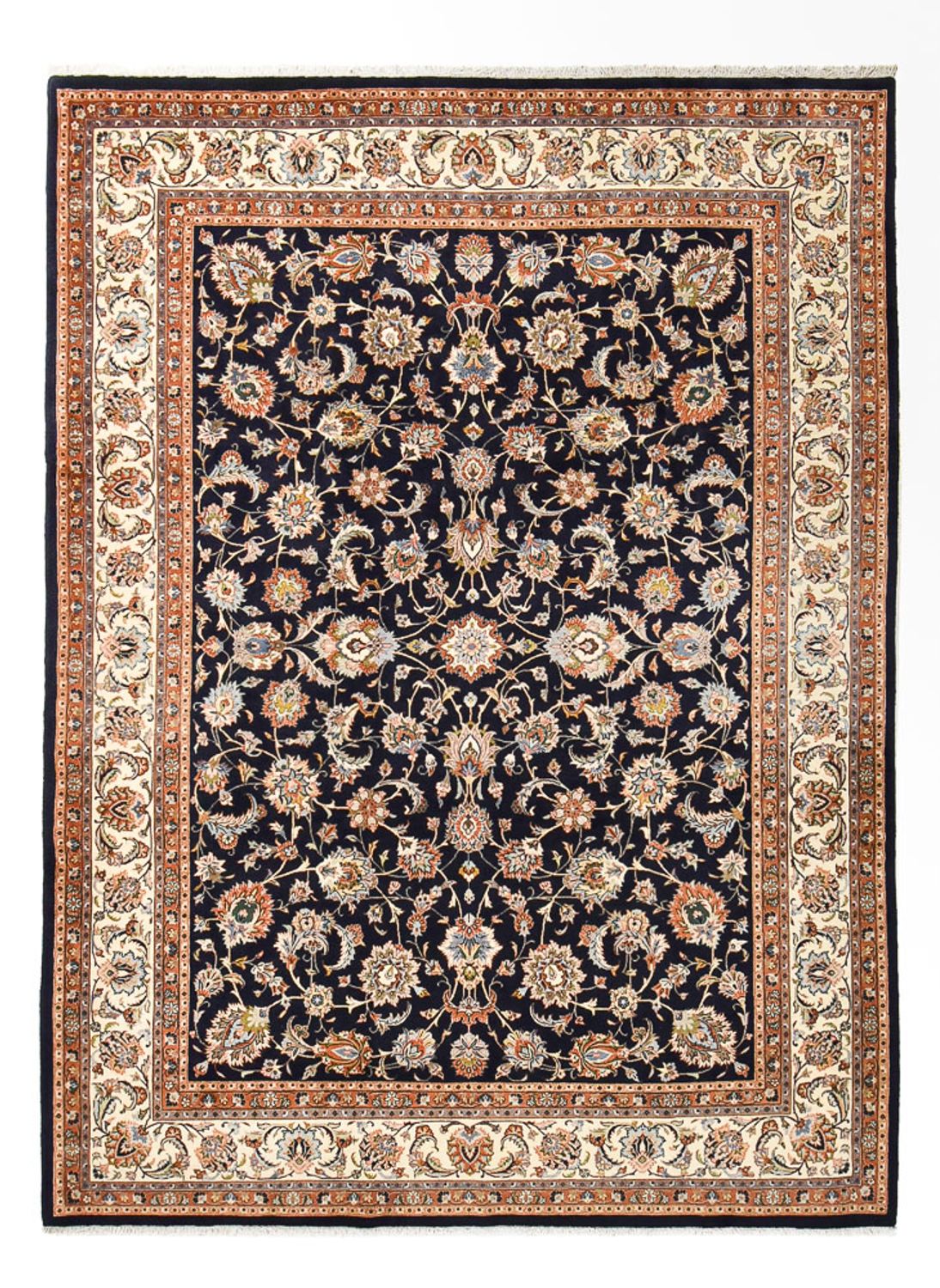 Alfombra persa - Clásica - Real - 334 x 245 cm - azul oscuro