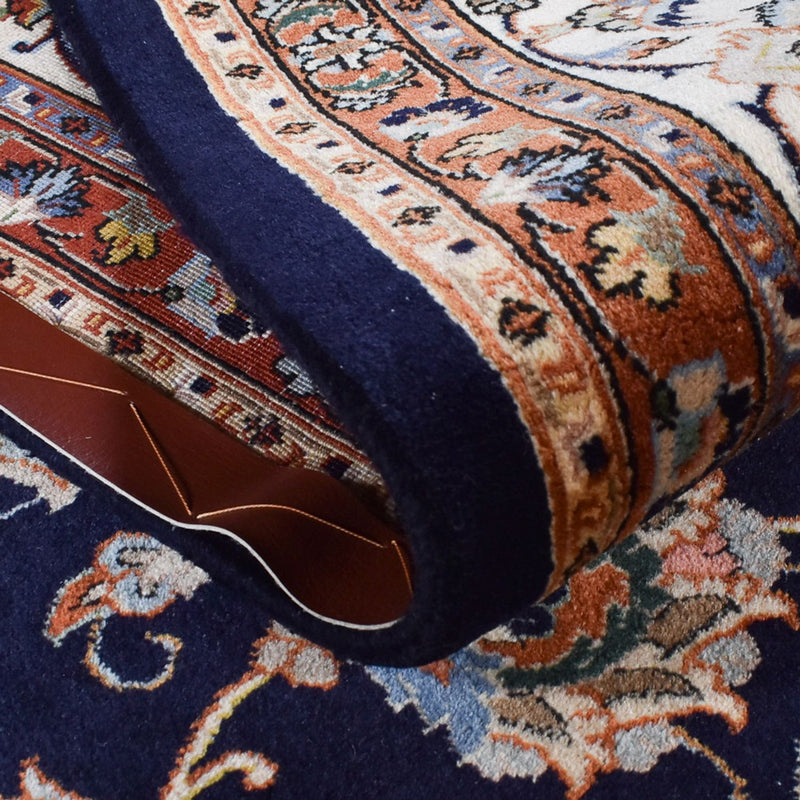 Alfombra persa - Clásica - Real - 334 x 245 cm - azul oscuro